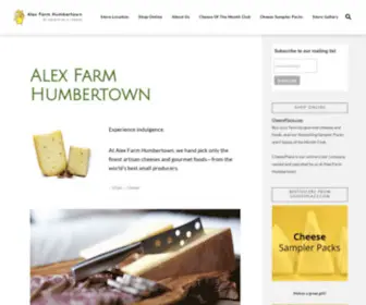 Alexfarmhumbertown.com(Alex Farm Humbertown Cheese and Gourmet Foods Etobicoke Toronto) Screenshot