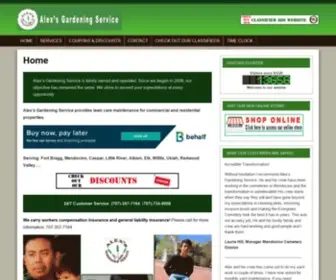 Alexgardeningservice.com(Mendocino County Commercial Landscaping) Screenshot