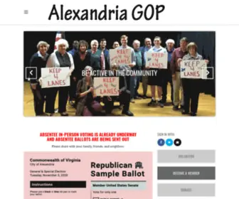 Alexgop.org(Alexandria GOP) Screenshot