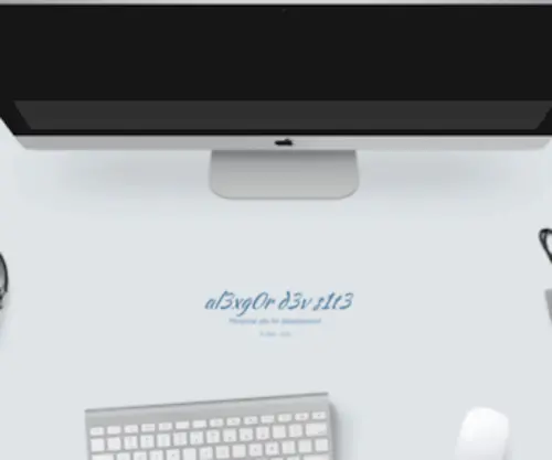 Alexgor.com(Personal site for development) Screenshot