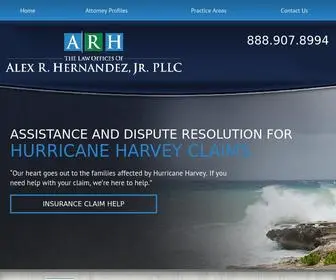 Alexhernandezlaw.com(Texas Attorneys) Screenshot