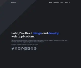 Alexhyett.com(Alex Hyett) Screenshot