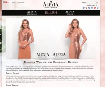 Alexiadesigns.com(Designer Wedding Dresses) Screenshot