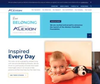 Alexion.com(Alexion is a global biopharmaceutical company) Screenshot