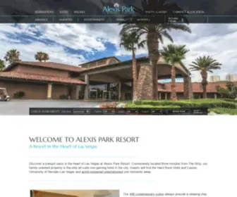 Alexispark.com(Resorts in Las Vegas) Screenshot
