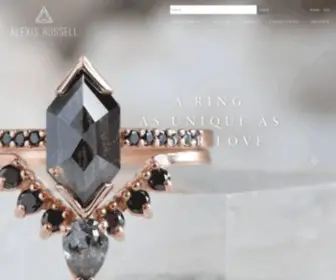 Alexisrussell.com(Custom Engagement Rings & Fine Jewelry &vert) Screenshot