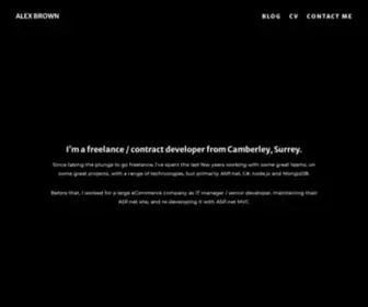 AlexJamesbrown.com(Alex Brown) Screenshot