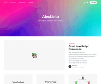 Alexlintu.com(AlexLintu) Screenshot