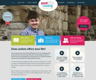 Alexlowery.co.uk(Alex Lowery speaks about autism) Screenshot