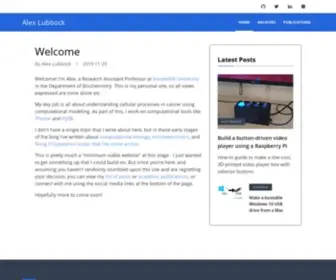 Alexlubbock.com(Alex Lubbock) Screenshot