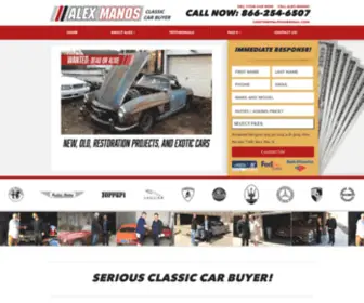Alexmanos.com(Classic Car Buyer) Screenshot
