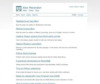 Alexmarandon.com(Alexmarandon) Screenshot
