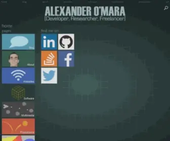 Alexomara.com(Alexander O'Mara) Screenshot