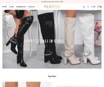 Alexoo.com(Scarpe e Abbigliamento Donna in Vendita Online) Screenshot