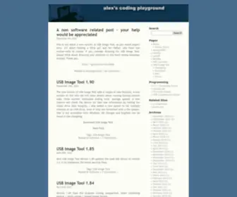 Alexpage.de(A software programming blog by Alexander Beug) Screenshot