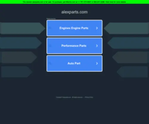 Alexparts.com(1.76天下毁灭发布网) Screenshot