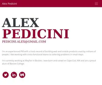 Alexpedicini.com(Alex Pedicini) Screenshot