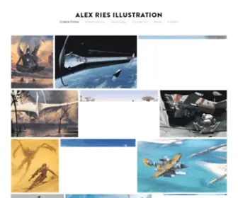 Alexries.com(Alex Ries Illustration) Screenshot