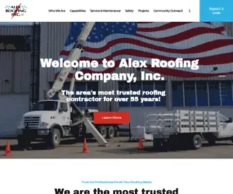 Alexroofing.com(ALEX ROOFING COMPANY) Screenshot