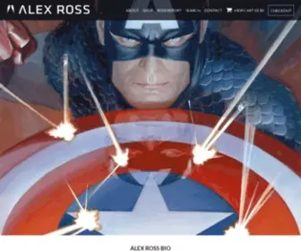 Alexrossart.com(Alex Ross Official Online Store) Screenshot