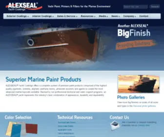 Alexseal.com(Alexseal Yacht Coatings) Screenshot