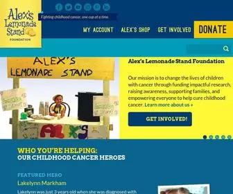 Alexslemonade.org(Alex's Lemonade Stand Foundation for Childhood Cancer) Screenshot
