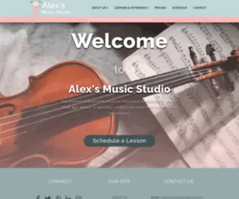 Alexsmusicstudio.com(At Alex's Music Studio our mission) Screenshot