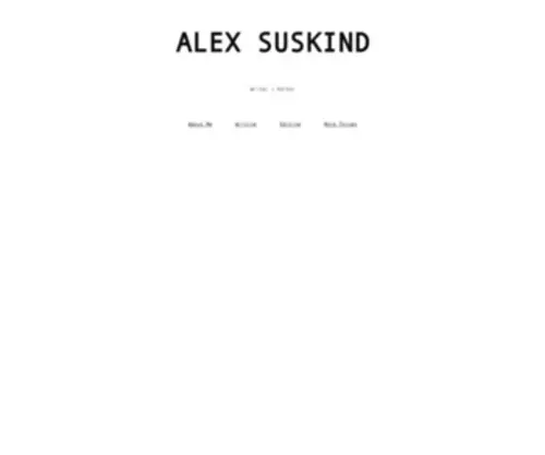 Alexsuskind.com(Alex Suskind) Screenshot