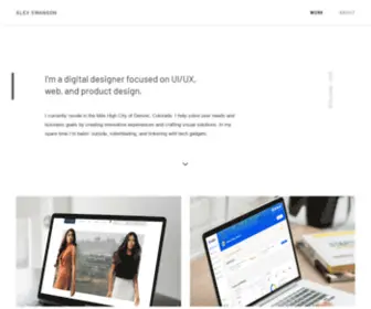 Alexswanson.net(Portfolio of Alex Swanson) Screenshot