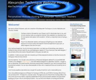 Alextechhost.com(Personalized Web Hosting for Alexander Technique Teachers) Screenshot
