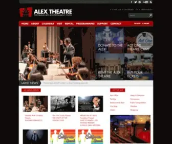 Alextheatre.org(The Alex Theatre) Screenshot