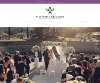 Alexwalesweddings.com(INTERNATIONAL WEDDING PLANNER AND DAY) Screenshot