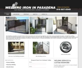 Alexweldingservices.com(Welding Iron In Pasadena) Screenshot