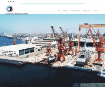 Alexyard.com.eg(Alexandria shipyard Official Website) Screenshot