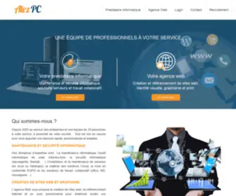 Alezpc.com(Alez PC Prestataire et maintenance informatique des entreprises PME) Screenshot