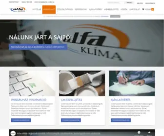 Alfa-Klima.hu(Alfaklíma) Screenshot