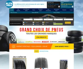 Alfa-Pneus.net(Vente et montage de pneus pour voitures et utilitaires près de Montpellier) Screenshot