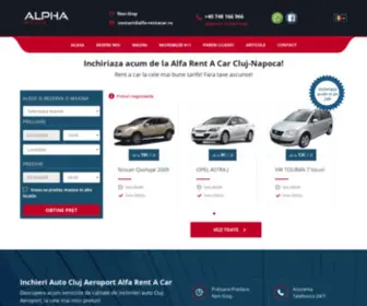 Alfa-Rentacar.ro(Alfa Rent A Car Cluj) Screenshot