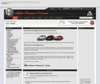 Alfa-Romeo-Forum.de(Das Forum rund m den Alfa Romeo) Screenshot