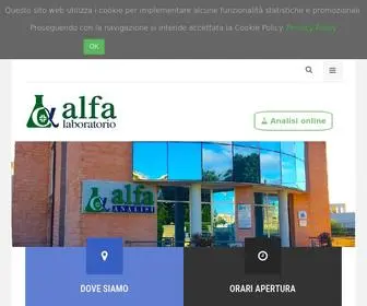 Alfaanalisicliniche.com(Alfa Laboratorio Analisi Cliniche) Screenshot