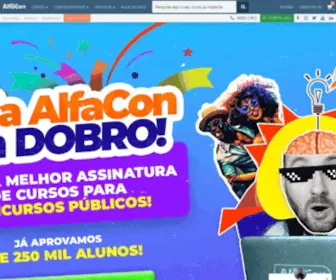 Alfaconcursos.com.br(Os cursos preparatórios do AlfaCon (Alfa Concursos Online)) Screenshot