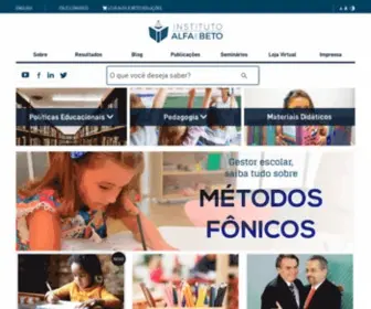 Alfaebeto.org.br(Instituto Alfa e Beto) Screenshot