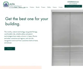 Alfaelevator.com(Lift Companies in Dubai) Screenshot