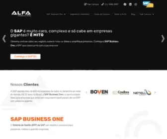 Alfaerp.com.br(Consultoria SAP Businesss One) Screenshot