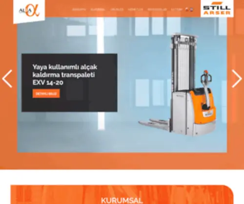 Alfaforklift.com(Alfa Forklift) Screenshot