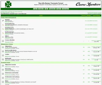 Alfaforum.de(Das Alfa Romeo Transaxle Forum) Screenshot