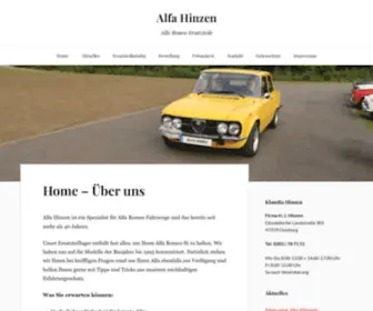 Alfahinzen.de(Alfa Hinzen) Screenshot