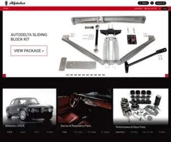 Alfaholics.com(Classic Alfa Romeo Parts) Screenshot