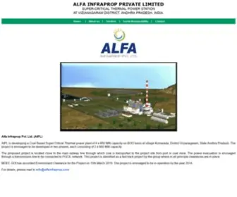 Alfainfraprop.com(Alfa Infraprop) Screenshot