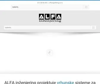 Alfaing.co.rs(Početna) Screenshot